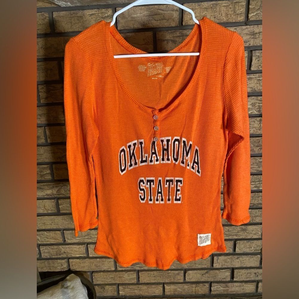 Oklahoma state deep neck long blouse